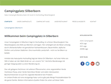 Tablet Screenshot of campingplatzsilberborn.de